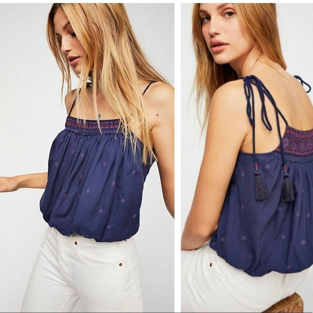 Free People Eternal Love tassel strap top